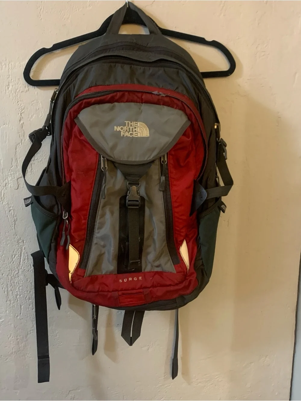 The North Face Surge Backpack Northface Bag School College Hiking Worn